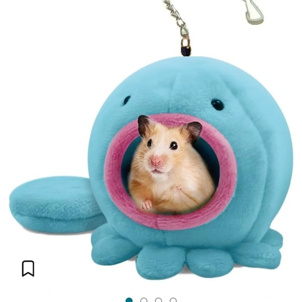 Hamster hanging bed with blue. New never used